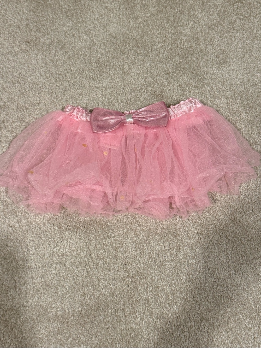 Pink Tulle Bow Tutu Skirt for Kids for Halloween/Dress-up sz 2-3t